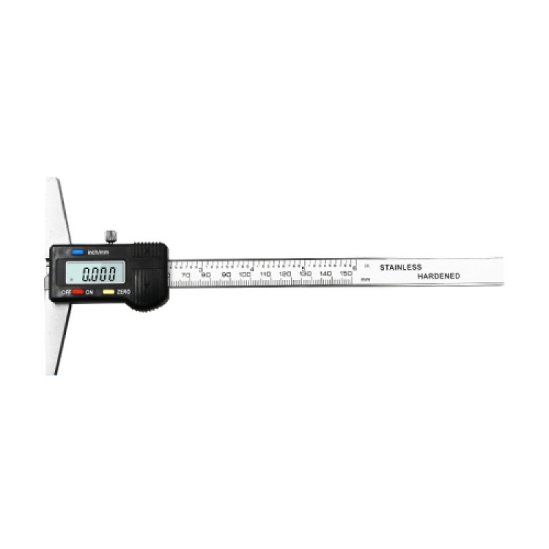 0 150mm Digital Display Depth Gauge Caliper Vernier Caliper Depth Measuring Ruler