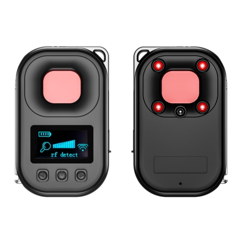 T03 Multi function Camera Detector Scanner Anti Peep Eavesdropping Anti Monitoring Signal Detector Black