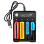 BMAX 18650 4 2V Lithium Battery USB Independent 4 Slot Charger Colorful Box