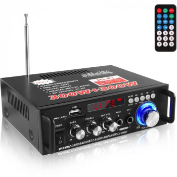 AV 298BT 300W 300W Hi Fi Stereo Amplifier Bluetooth Home Audio Karaoke Digital Amplifier EU Plug AV 298BT 300W 300W Hi Fi Stereo Amplifier Bluetooth Home Audio Karaoke Digital Amplifier EU Plug