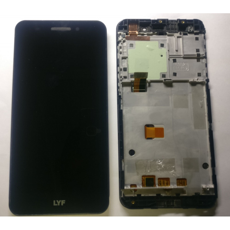 Original LYF Water F1 With Frame Display With Touch Screen Glass Combo LS-5505 - Black