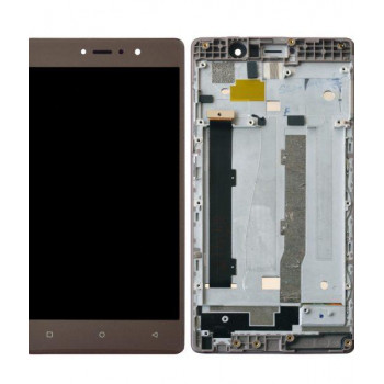 Gionee S6s Display and Touch Screen Glass Combo With Outer Frame - Black