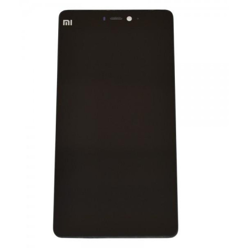 Xiaomi Mi4i Display and Touch Screen Glass With Frame - Black