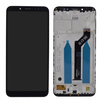 Redmi Note 5 Display and Touch Screen Glass Combo With Outer Frame - Black
