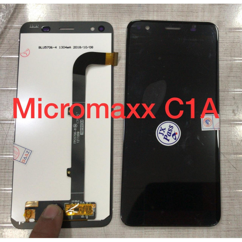 Micromax Canvas 1 2018 C1A Display and Touch Screen Glass Combo Replacement - Black Micromax Canvas 1 2018 C1A Display and Touch Screen Glass Combo Replacement - Black