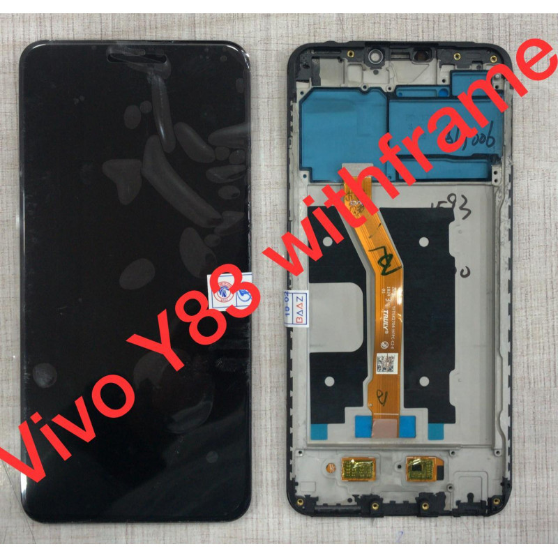 Vivo Y83 With Frame Display and Touch Screen Glass Combo Assembly 1802 - Black