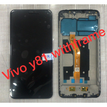 Vivo Y81 With Frame Display and Touch Screen Glass Combo Assembly Vivo 1808, 1803, V1732A - Black