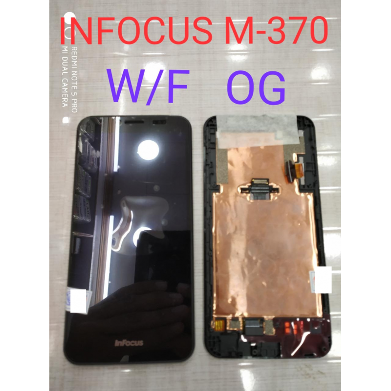 LCD Display And Touch Screen Digitizer Glass Combo Replacement For Infocus M370 With Frame - Black