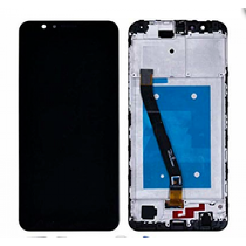 Huawei Honor 7x BND-AL10, BND-TL10, BND-L21, BND-L22, BND-L24, BND-L31, BND-L2, BND-L34 with frame Display and Touch Screen Glass Combo - Black