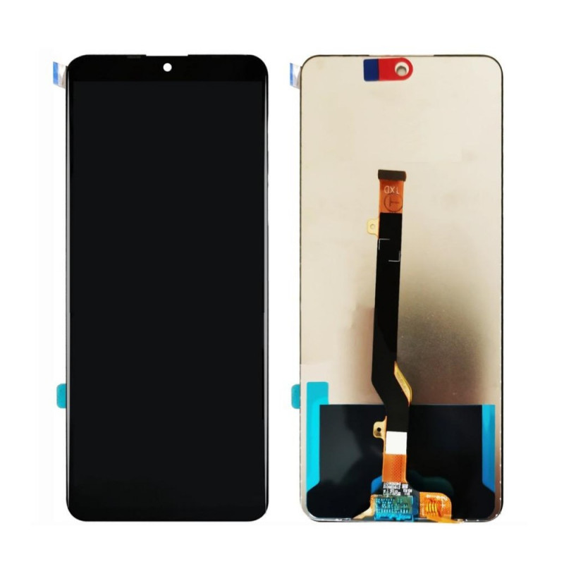 Buy Now LCD with Touch Screen for Infinix Note 10 Pro - Black Display Glass Combo Folder