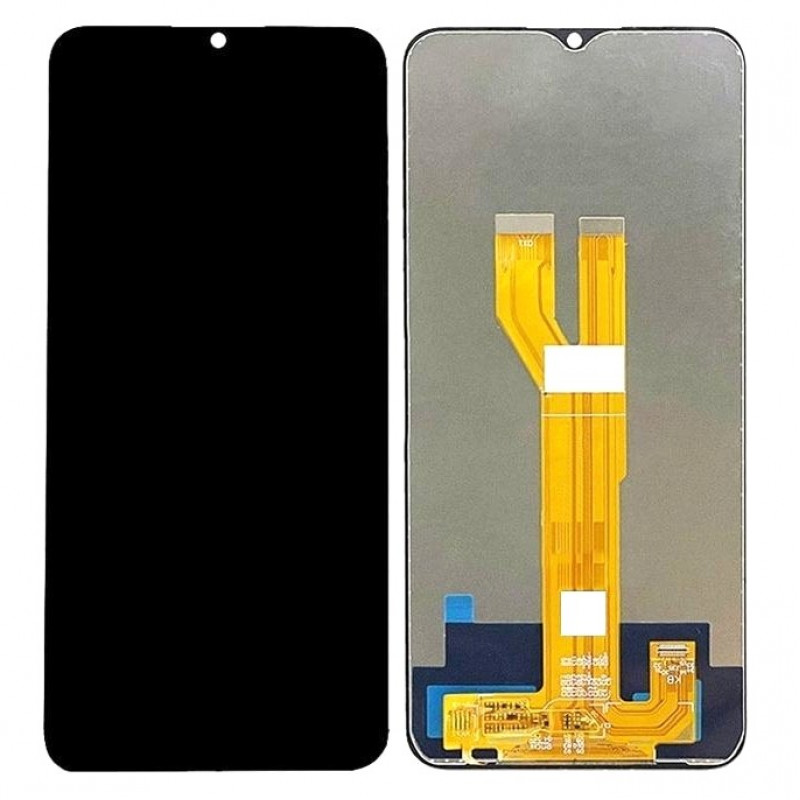 Buy Now LCD with Touch Screen for Realme C21Y - Blue Display Glass Combo Folder