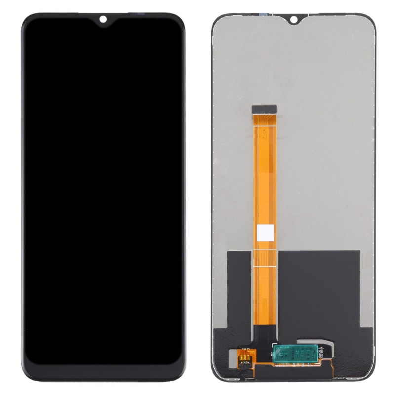 Buy Now LCD with Touch Screen for Realme C25Y - Black Display Glass Combo Folder