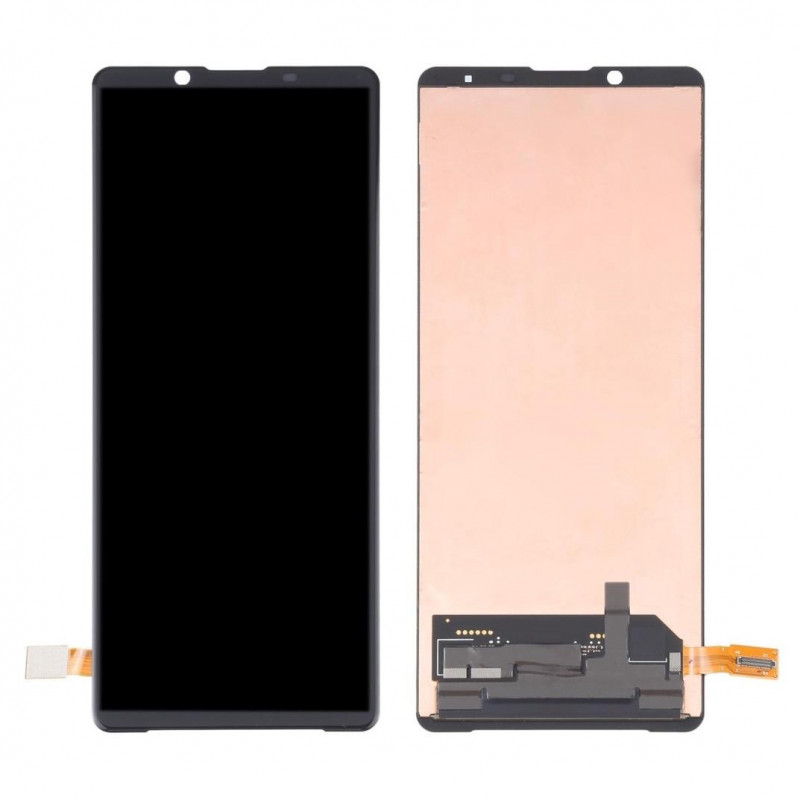 Buy Now LCD with Touch Screen for Sony Xperia 1 II - Purple Display Glass Combo Folder