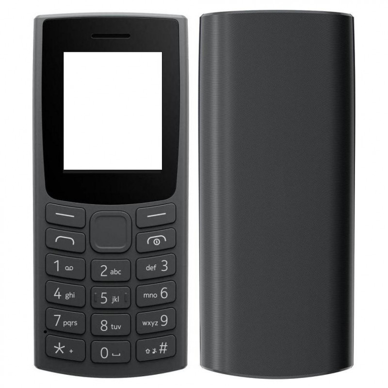 Full Body Housing For Nokia 106 2023 - Black