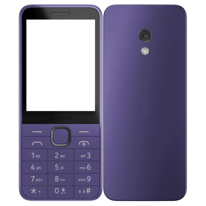 Full Body Housing For Nokia 235 4G 2024 - Black Full Body Housing For Nokia 235 4G 2024 - Black